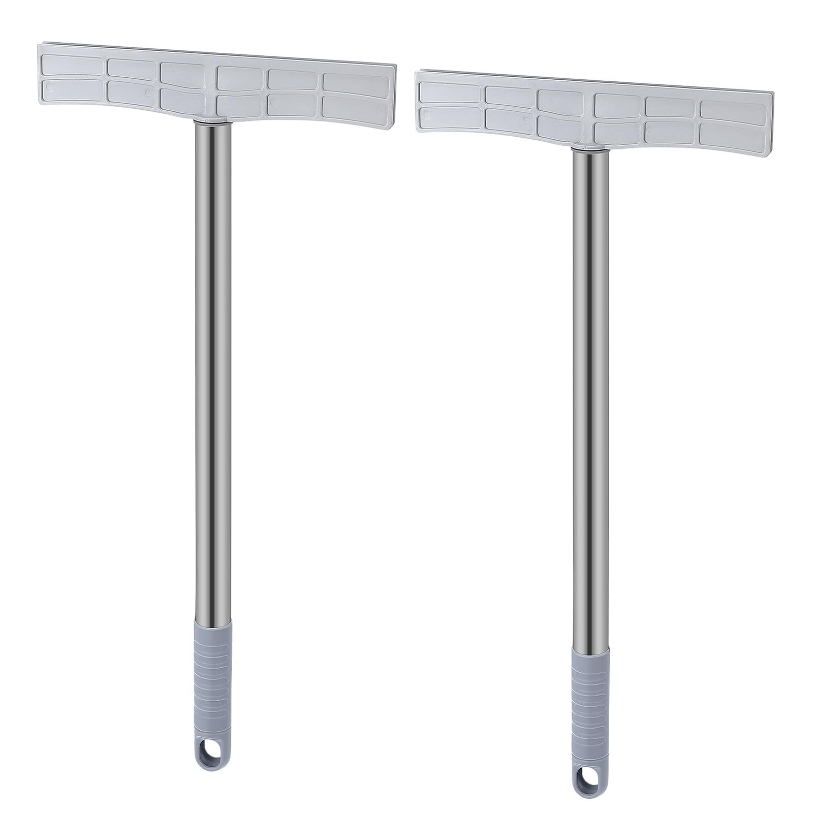 2pcs Stainless Steel Multi-function Handheld Sign Rods 40cm with Threaded Slot for Outdoor Protests, Sports Meetings, Parades, and Event Sign Holders
