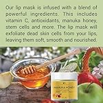 Lip Mask & Lip Balm - leave-on Overnight repair and nourish lip mask or lightweight non-sticky daytime lip care with Vitamin C, Antioxidants, Manuka honey, Stem cells, 1 oz. - Image 4