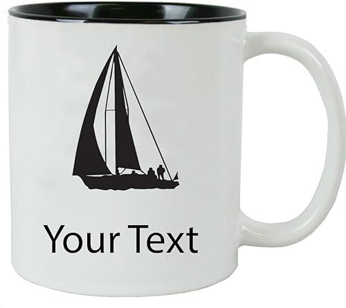 Taza de café de cerámica blanca personalizada de 11 onzas con caja de regalo blanca