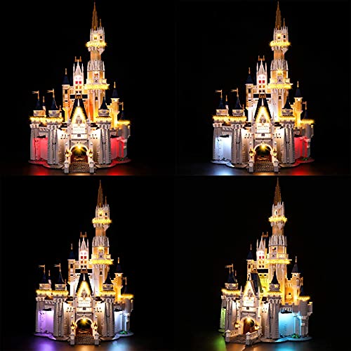 KCGNBQING LED-Beleuchtungsset für Lego Disney Castle - Kompatibel mit Lego 71040 Bausteinen Modell, Nicht Enthalten das… – Bild 3