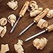 IMOTECHOM 12-Pieces Woodworking Wood Carving Tools Chisel Set with Canvas Bag, Razor Sharp CR-V 60 Steel Blades