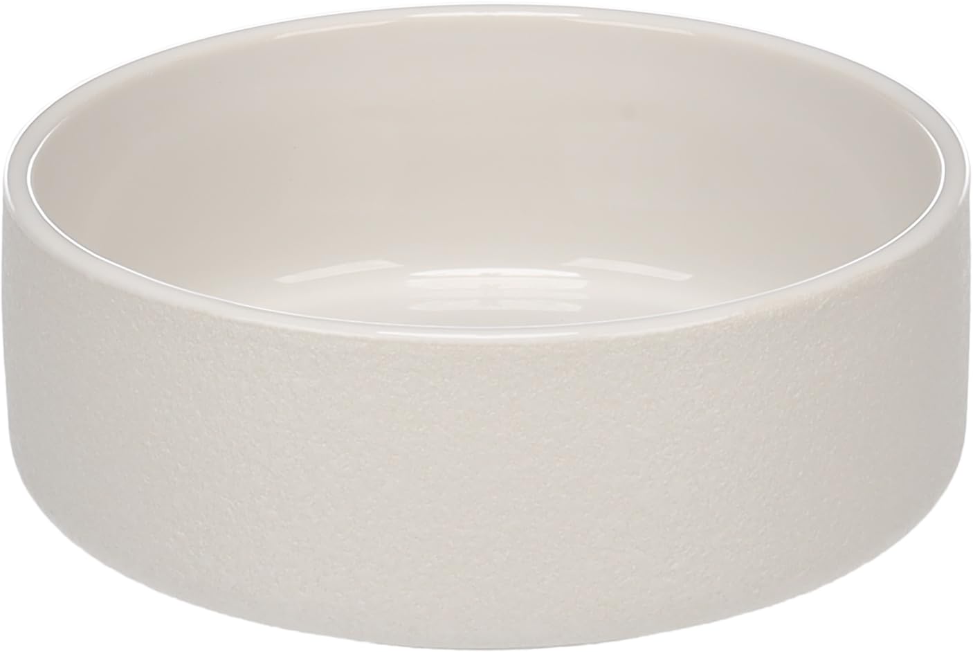 FEEDING AND DRINKING BOWL RAMA ROUND WHITE 15,5x6CM 700ML