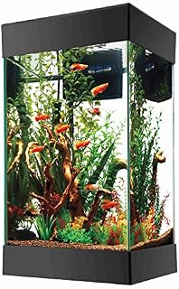 Aqueon LED Aquarium Starter Kit Column Black 15 Gallon