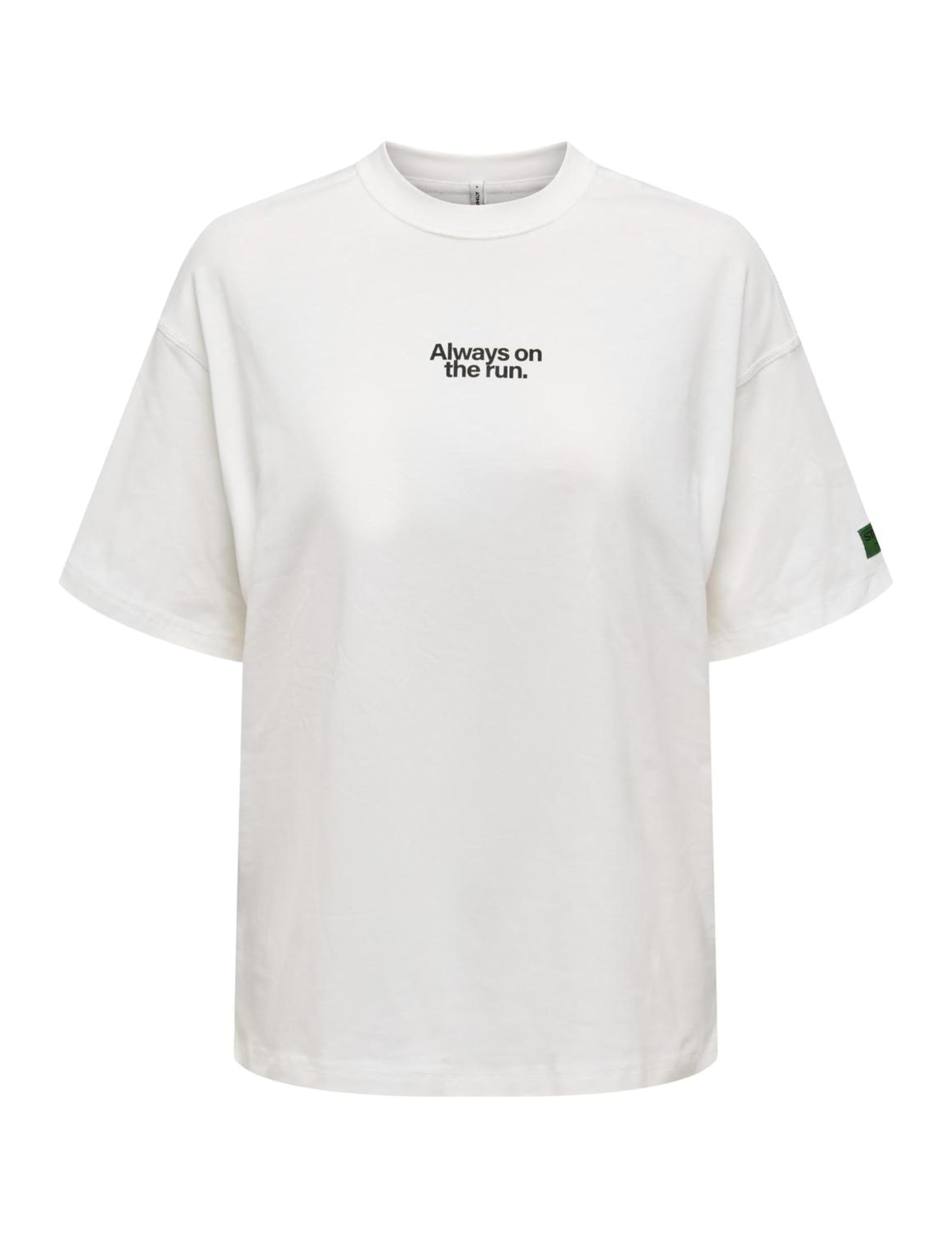 ONLY Onlcassandra Life S/S Always Top Box JRS, Cloud Dancer, XS