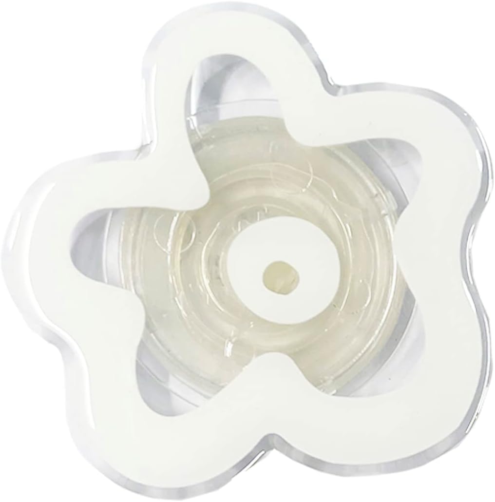 White Phone Grip with Expanding Kickstand, Acrylic Flower Collapsible Multi Functional Mobile Phone Stand Holder Cell Phone Stands for Smartphone Cell Phone Accessory