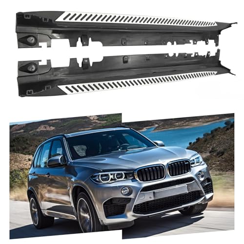 Estribos laterales de aluminio negro mate para BMW X5 F15