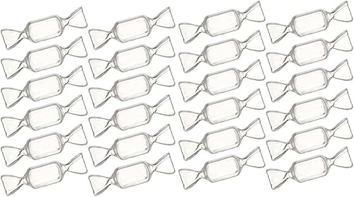 ARTIBETTER Caja de joyería en forma de caramelo, mini joyero transparente, contenedores de almacenamiento de cuentas de plástico, caja de joyería de