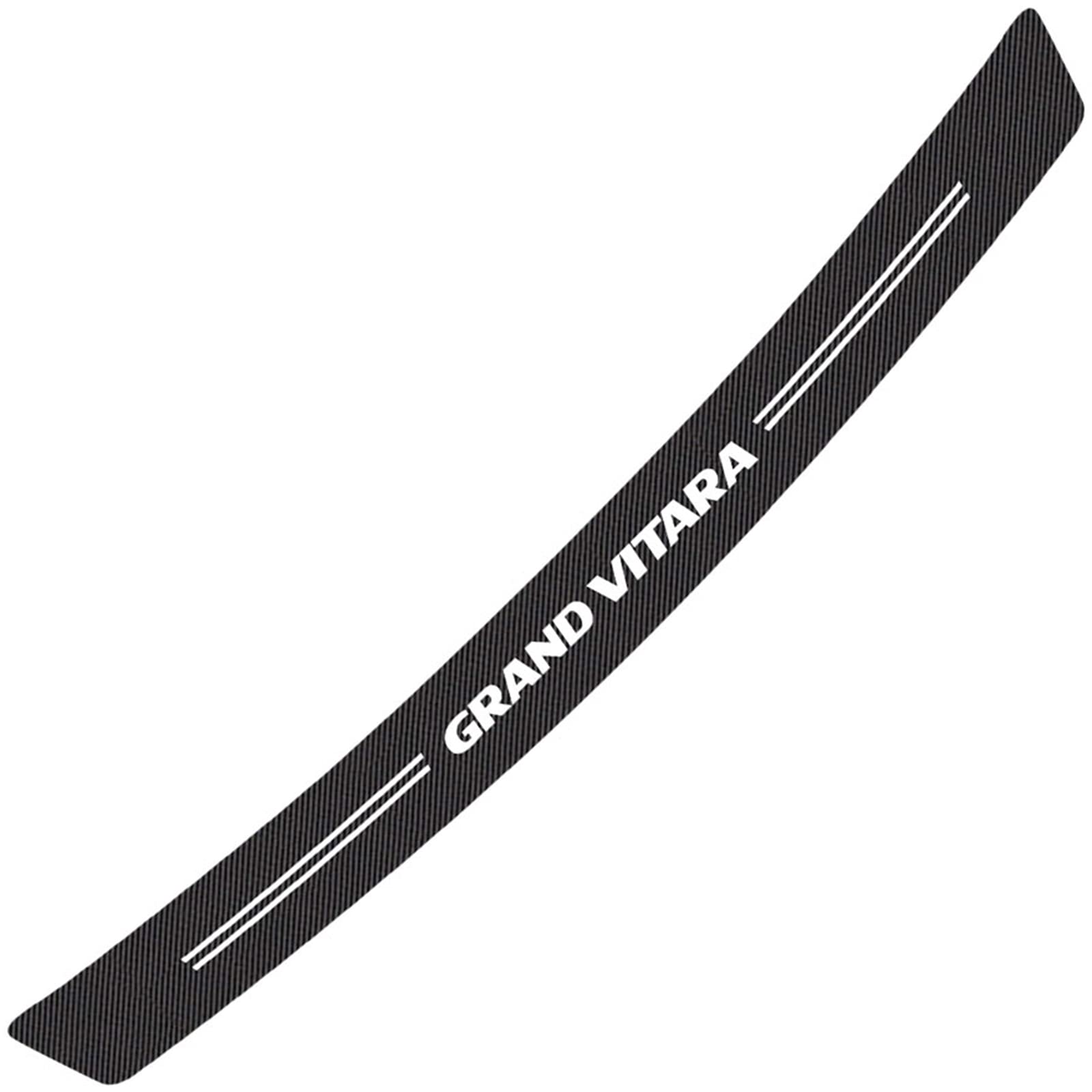 Symilov Grand Vitara Car Carbon Fiber Rear Bumper Protector Strip For Suz-Uki Swift Vitara Sx4 S-Cross, Bumper Protector Guard Scratch-Resistant Scuff Plate Trunk Sill Plate Sticker Car Styling Accessory,