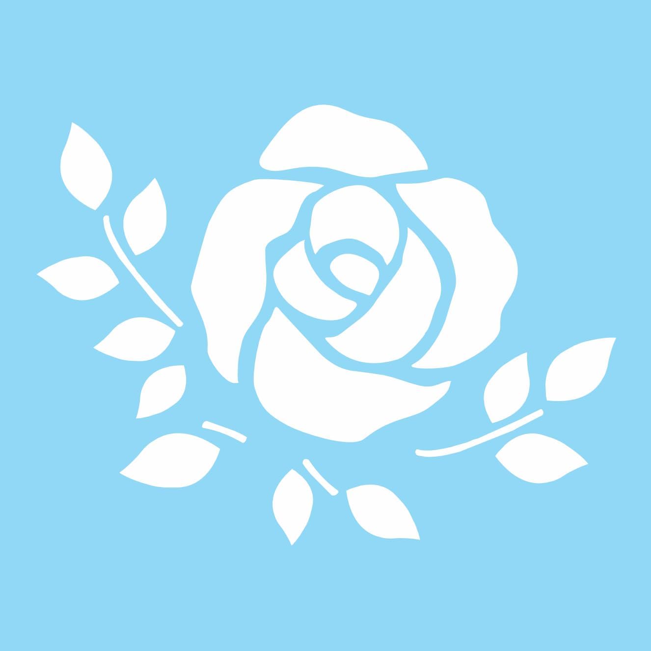 Rose Stencil Flower of Love Anniversary Valentine Country Farmhouse DIY Signs (9)