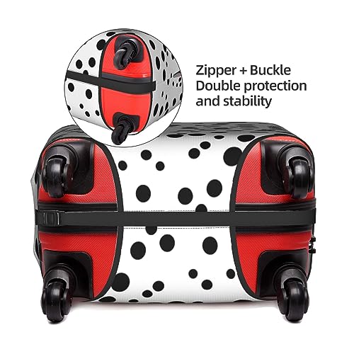 Black And White Polka Dot Luggage Cover, Suitcase Protector, Trolley Case Cover For Medium Luggage, Suitcase Protector.4