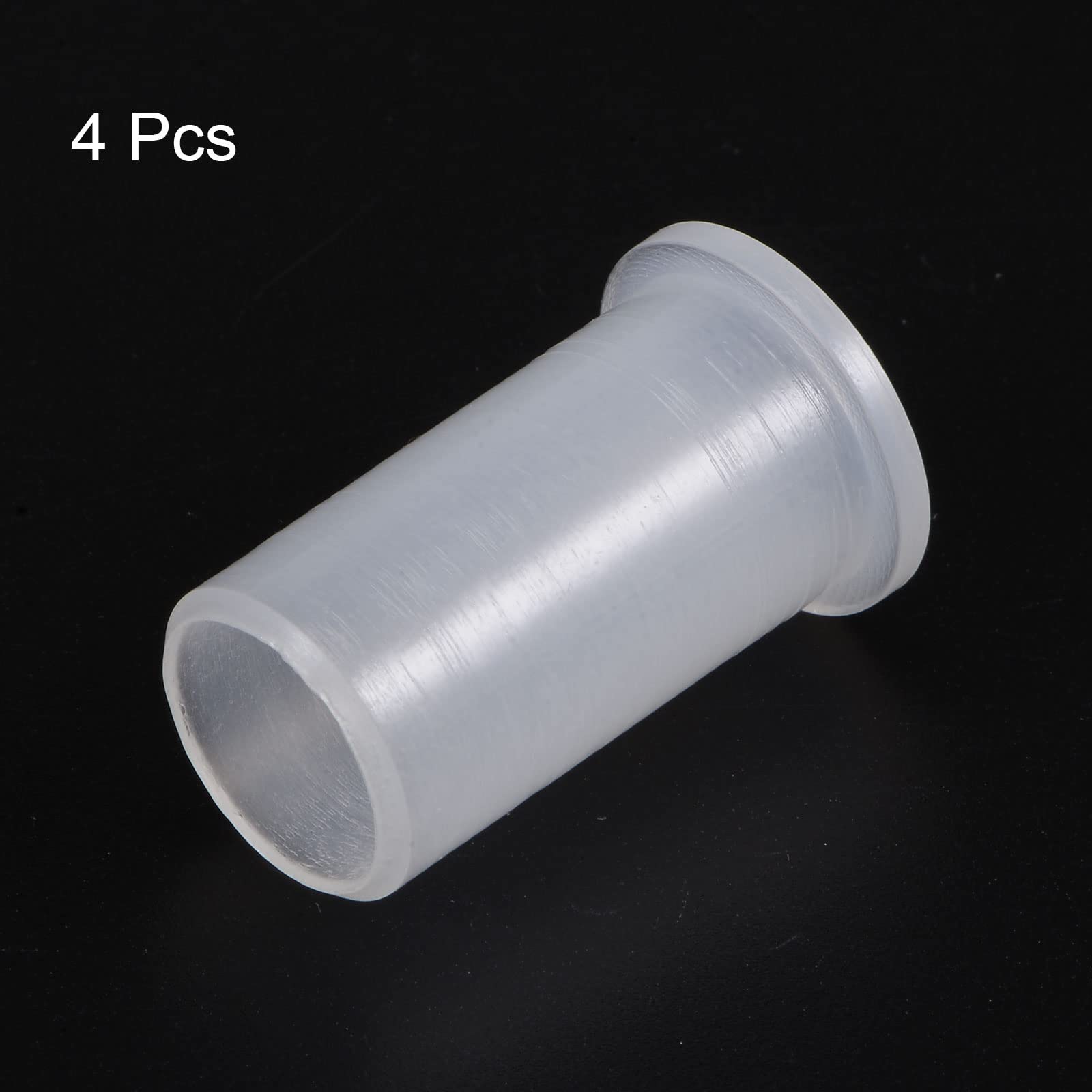 4 Boccole In Nylon Flangiate - Foro 15.1mm, Esterno 17mm, Lunghezza 12mm Per Alberi - Foto 7