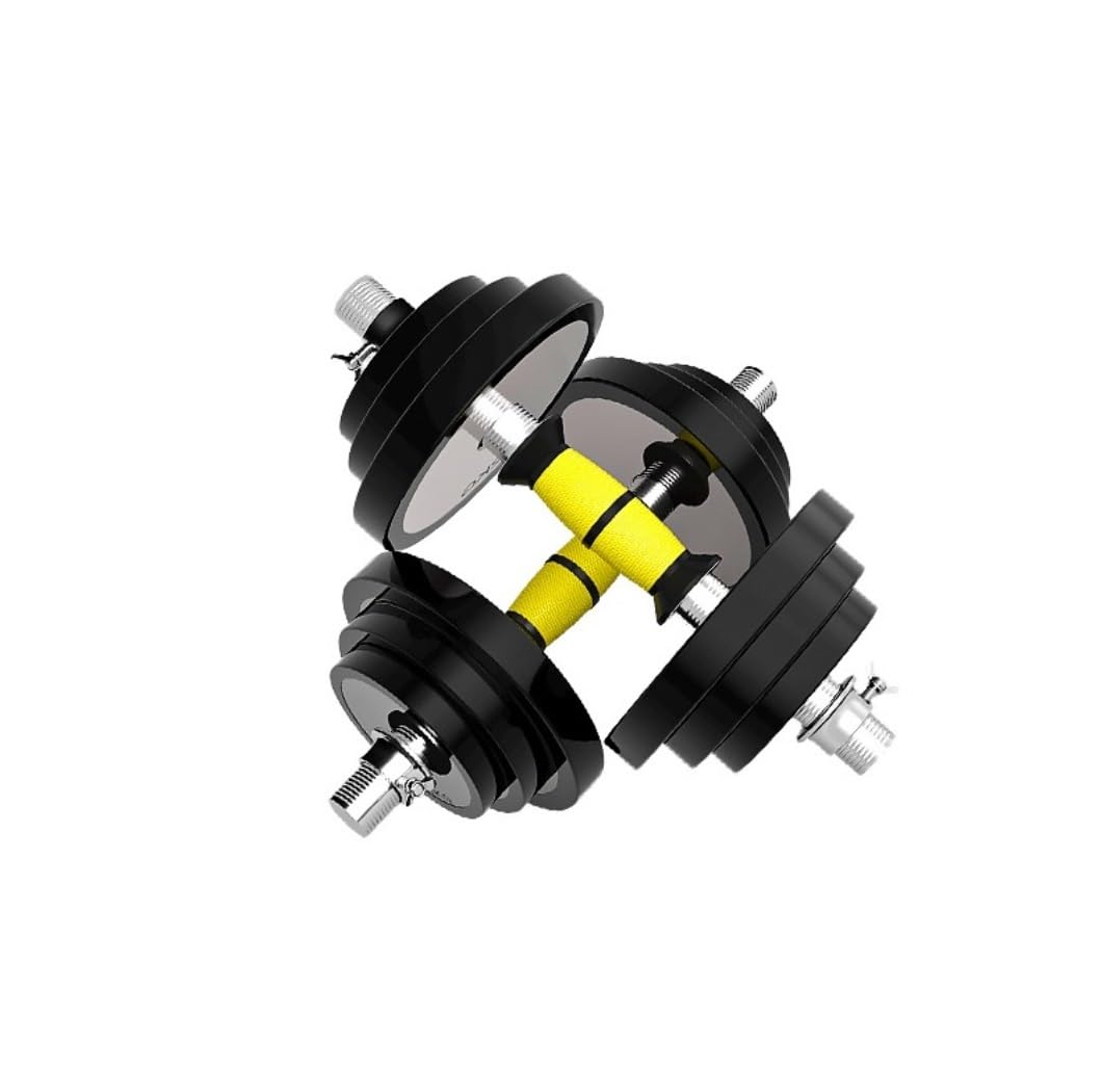 Set di manubri, set pesi 2 in 1, in acciaio puro, attrezzatura fitness for uomo, coppia bilancieri staccabili, multifunzione