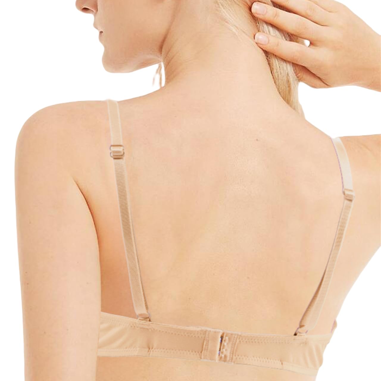 Reggiseno Donna Pacchetto di 3 Donne Underwired Reggiseni Corpo Make-up Biancheria Intima, Stretch Crop Top Gilet Comfort Bracelets Classici-bianco-80b