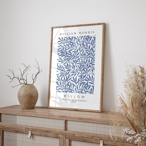 Art mural botanique bleu Matisse pour chambre et bureau