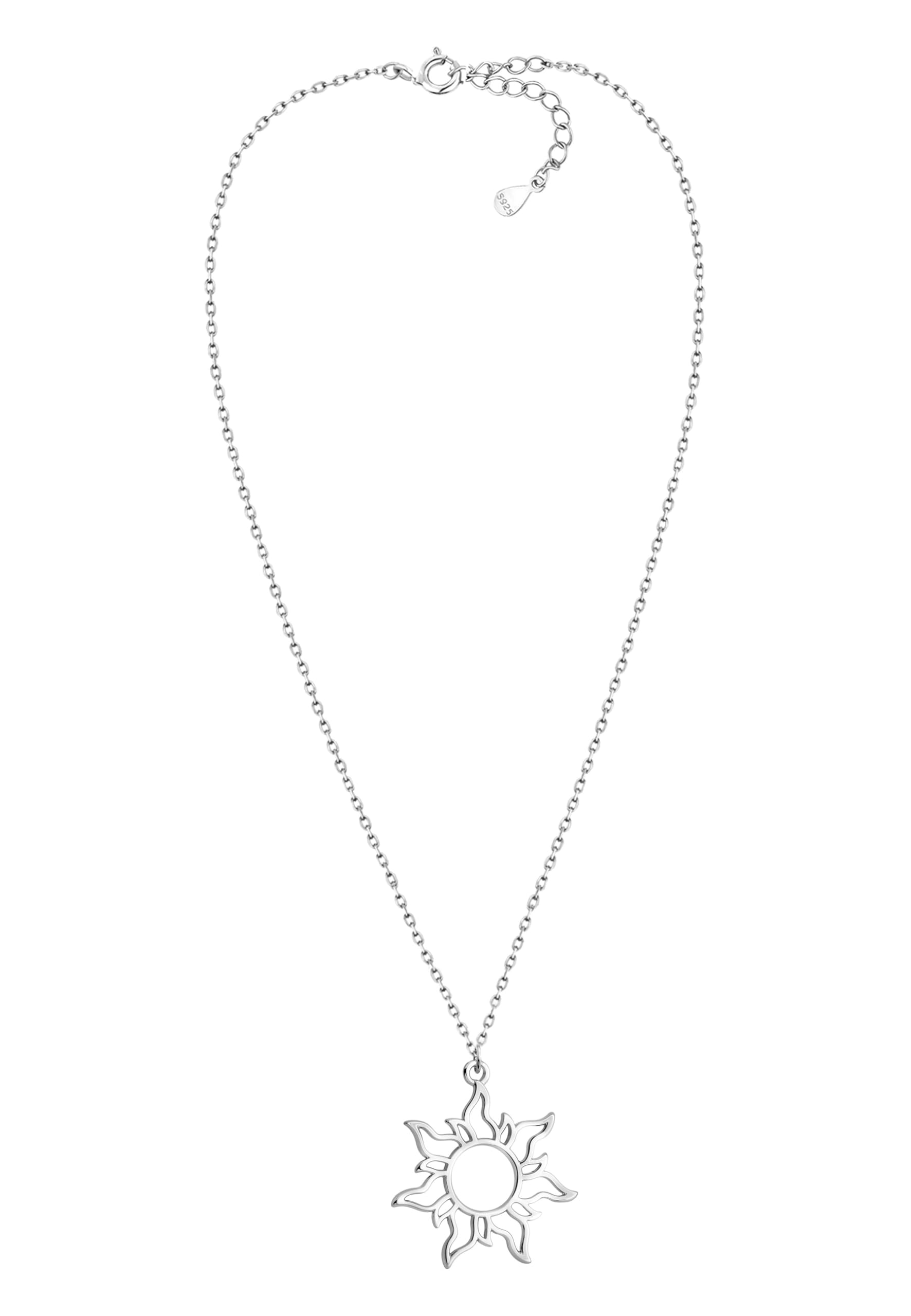 Sofia Milani - Damen Halskette 925 Silber - Sonnen Anhänger