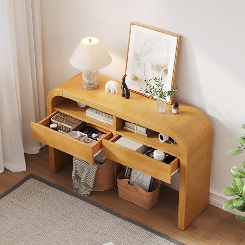 Mesa consola para pasillo y entrada que organiza tu hogar con estilo natural 5