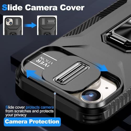 Coque iPhone 14 Plus pour éviter les rayures écran et objectifs - Étui noir antichoc - 2