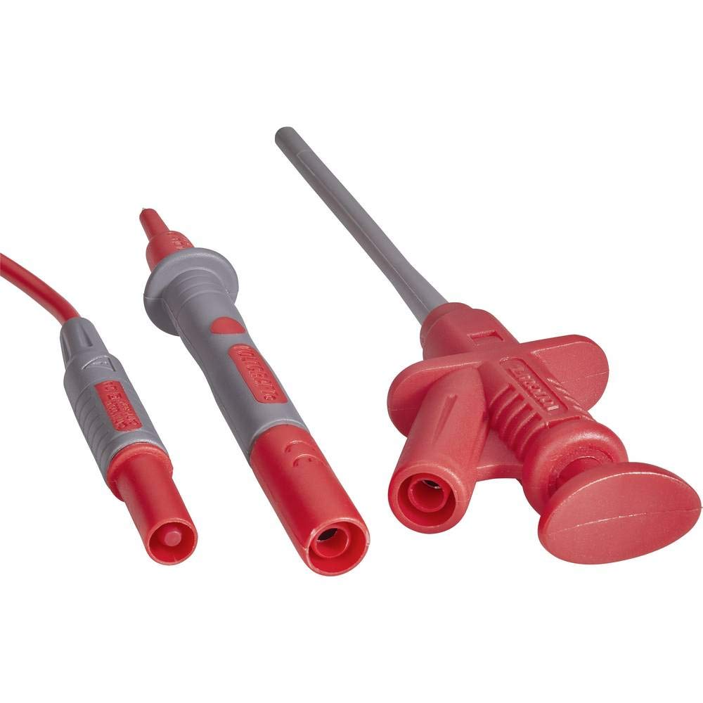 Voltcraft Sicherheits-Messleitungs-Set 1.20m Schwarz, Rot MS-6