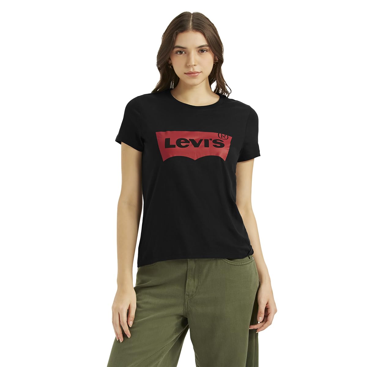 Womens Crewneck Classic Batwing Logo T T-shirt (pack of 1)