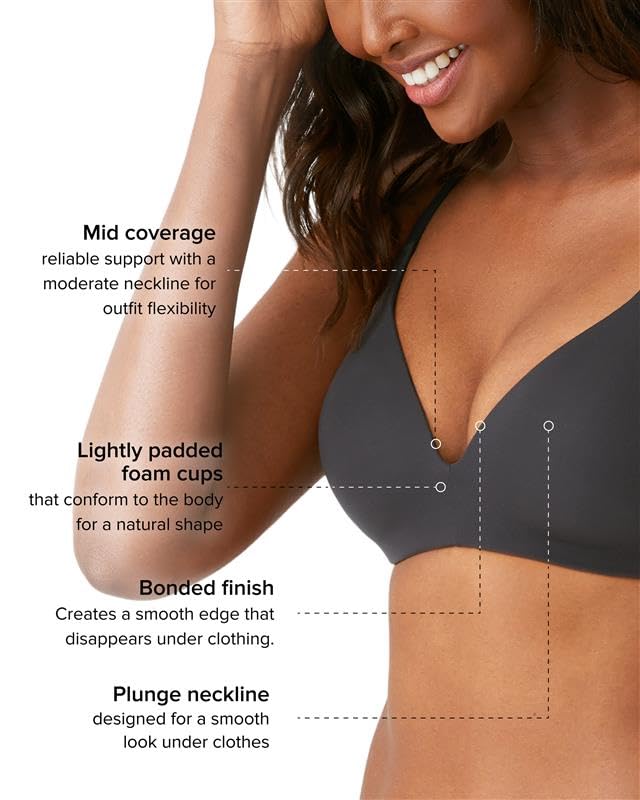 Image of Wacoal Women's Comfort First Lightly Padded Mid Coverage Wire Free T-Shirt Bra, 856339