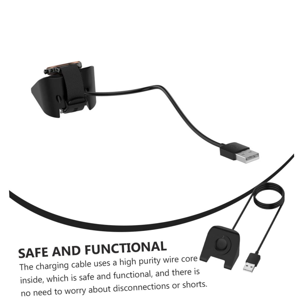Housoutil 3pièces Chargeur USB pour Montre Connectée Gen Et Gen Station De Charge Pratique Et Compacte Design Élégant Et Sécurisée Compatible avec Dispositifs USB