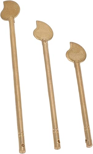 Miniatura 7 de Fydun 3-Pack Cabinet Key Leaf Shape Cabinet Lock Pin Chinese Style Home Furniture Wide Range of Uses