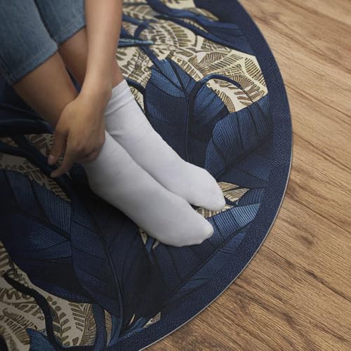 Tapis vinyle résistant à la rayure ø70 cm lavable pour sol de cuisine - 5