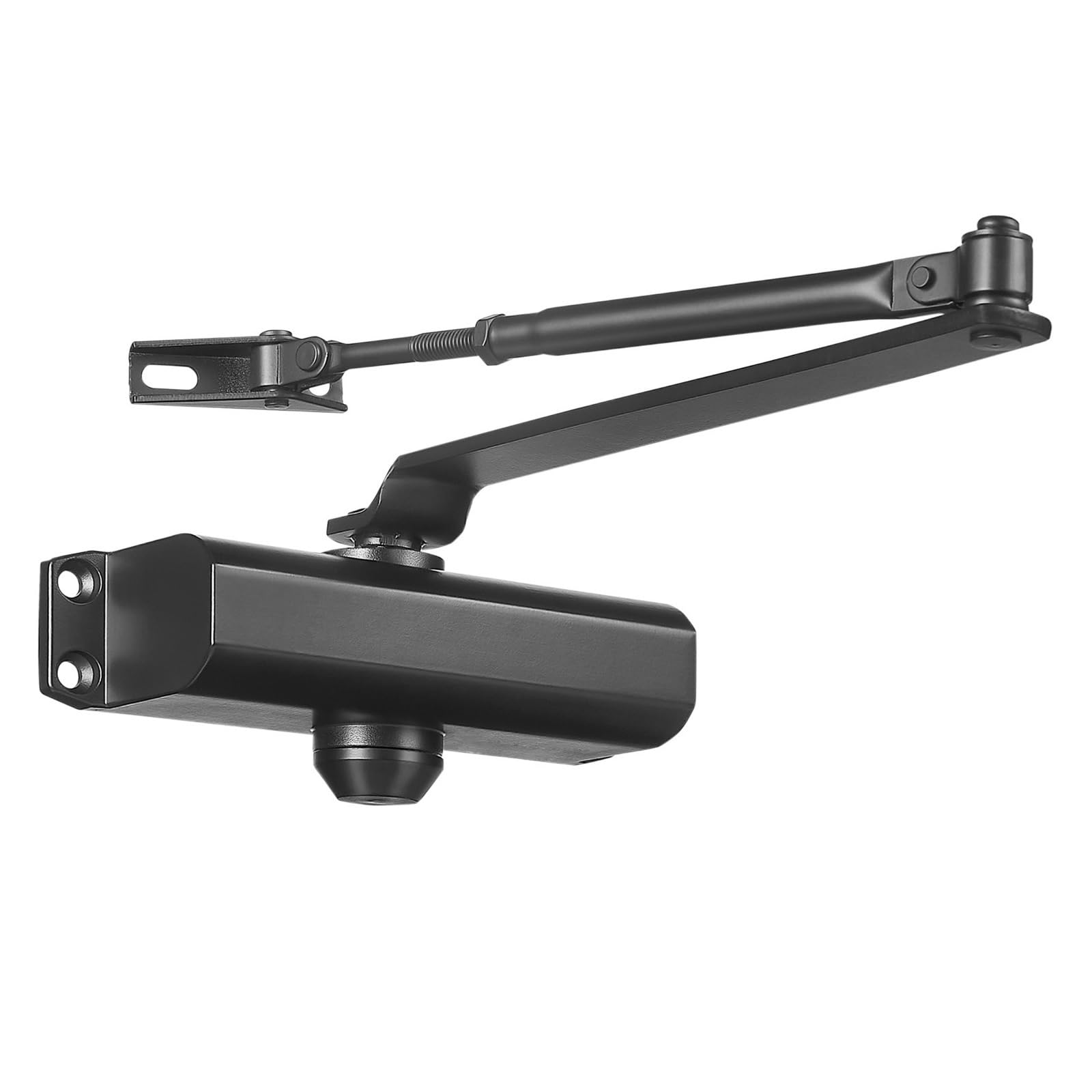 Door Closer, Door Closers Automatic Adjustable Size Hydraulic Buffer Closer Cast Aluminum Body Easy to Install,Commercial & Home Use(Small Automatic)