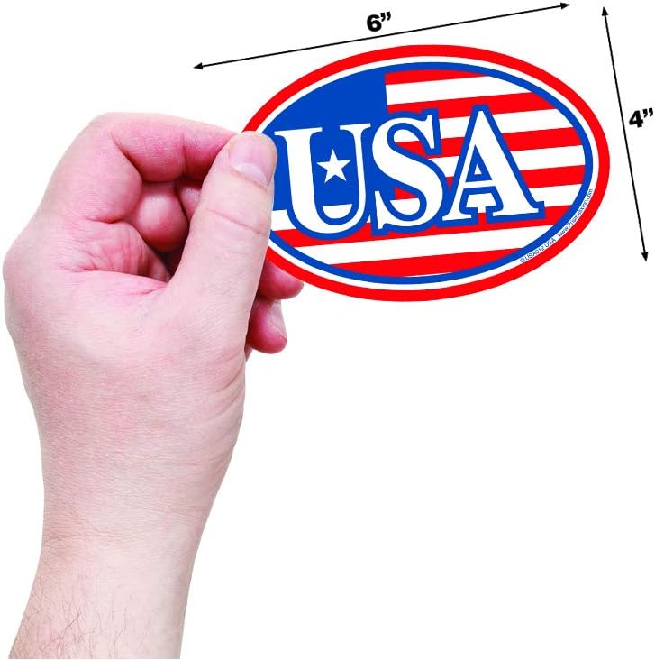 Prismatix Patriotic Magnet - American Flag with Bright Colors - Long Lasting Magnets for Cars- Inexpensive Refrigerator and Car Decals - Magnetic Fridge Decal -Made in USA (6 x 4, Thank A Veteran) : Everything Else