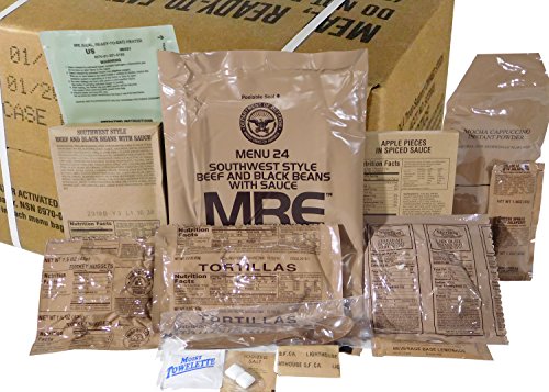 Mres (Meals Ready-To-Eat) Box B, Genuine U.s. Military Surplus, Menus 13-24 #TOP6