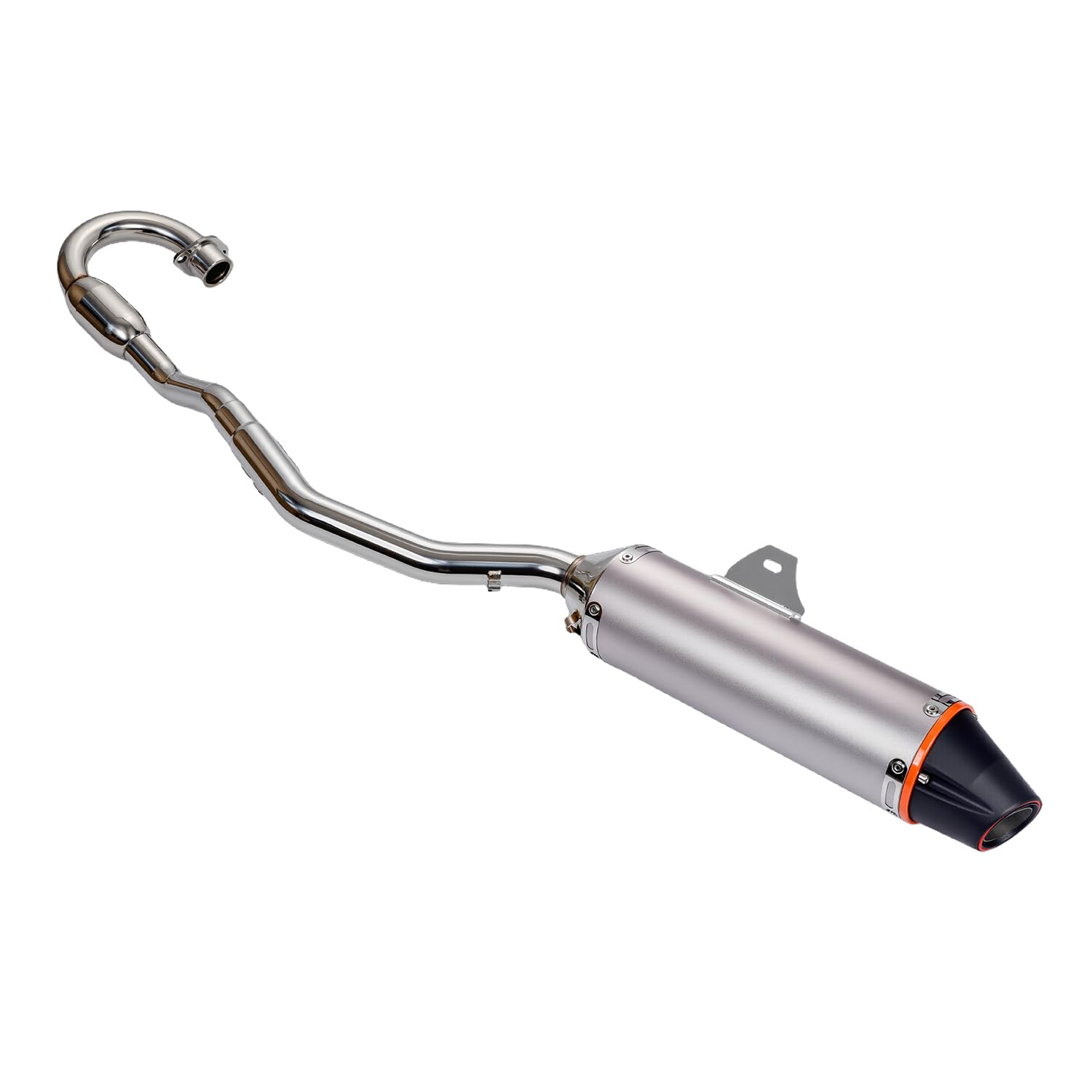 Motorrad Slip-On Auspuff Full System 43cm 3,8cm For CRF150F CRF230F 2003-2013 Titanium