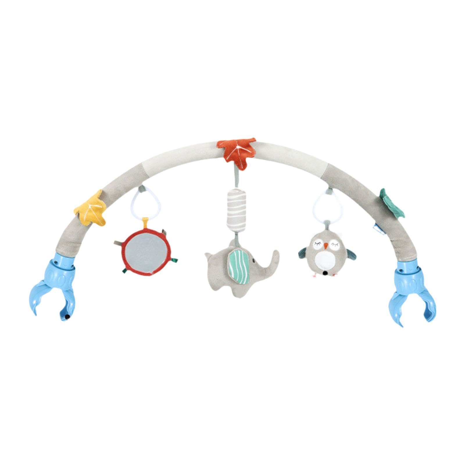 Arco Gioco per Passeggino, Sonaglio per Passeggino, Giocattolo per Attività Neonatali in Materiale Morbido, Design Staccabile per Culla/, Elefante, Taglia unica bambino