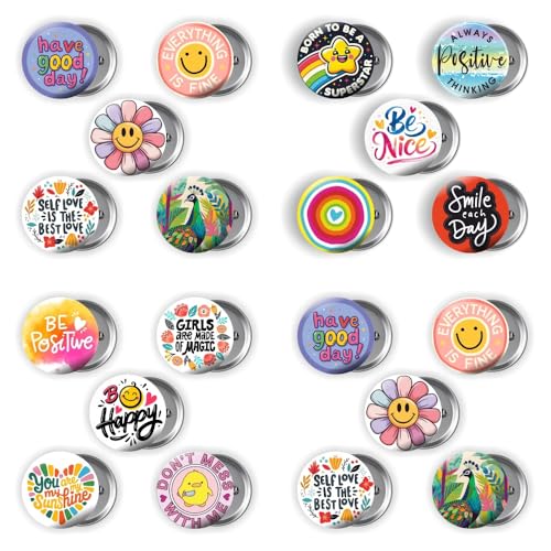 Image of Motivational Pins Badges 58mm Size | Round Button Badges | Inspirational Quotes | Return Gift | Event Badges | Kids Badges | Women brooches | Perfect for Backpacks