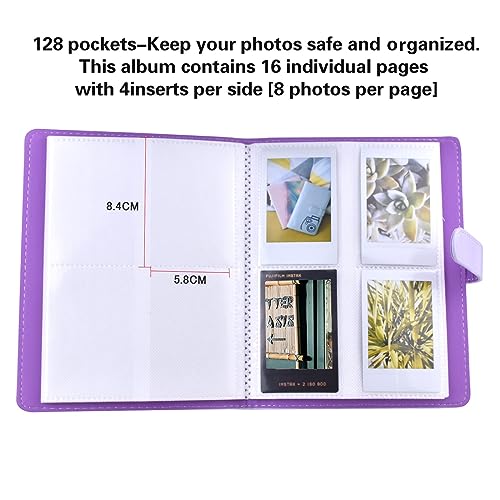 HIYQIN Mini Photo Album Compatible with Fujifilm Instax Mini 13/12/11/41/LiPlay/LiPlay+/9/7s/25/70/90/99/EVO/Link Printer/Polaroid Snap PIC - Image 3