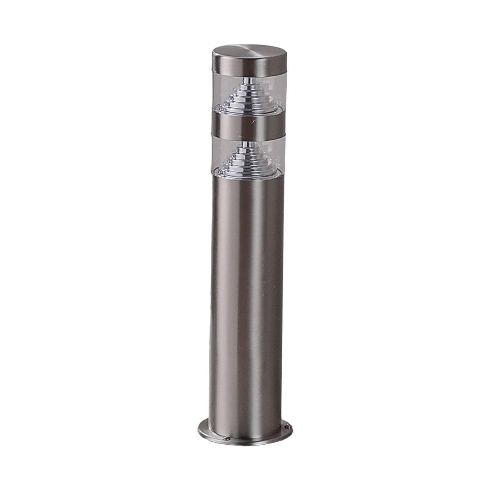 Lindby Lampada LED da esterni (Moderno) colore Grigio, in Acciaio Inox lampadina inclusa lampioncino paletto luminoso lampada viale lampione
