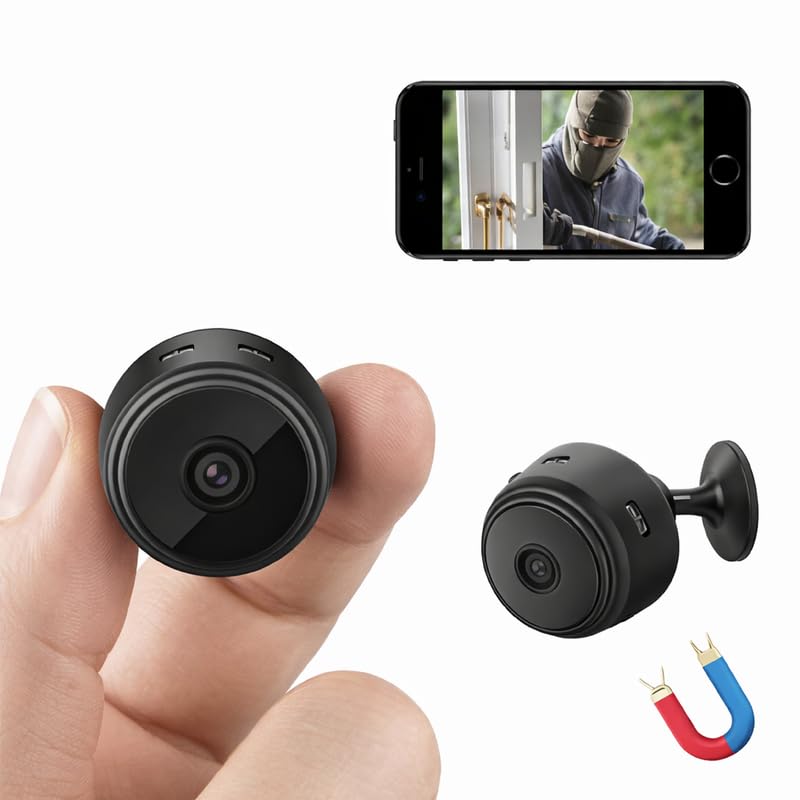Compact Wireless Magnetic Indoor Camera for Home and Office Security with 1080p HD Recording, Motion Sensing Technology, Live Audio Video Streaming and SD Card Support-image-26