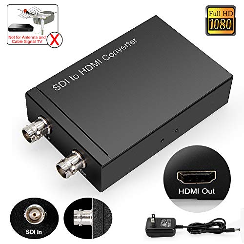 ULBRE SDI to HDMI Converter (with Power Supply), Support 720p/1080i/1080p 3G-SDI/HD-SDI Signal