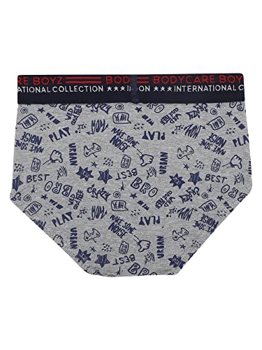 Image of BODYCARE Boy's Cotton Briefs Pack of 2 | Solid Kids Underwear | Soft Breathable Fabric | Stretchable Waistband | Comfortable Innerwear (Color & Print May Vary)