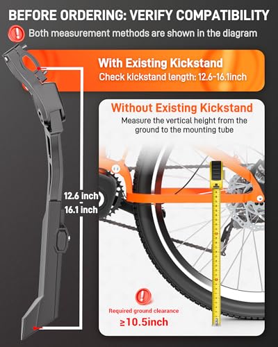 HENMI Pata de Apoyo para Bicicleta de Aluminio para Adultos 24"-29" miniatura 5