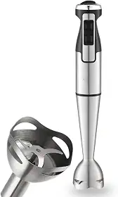 Processador Mixer de Mão 1000W Vertical Turbo Whey Bebidas Sopas (Prata 110V)