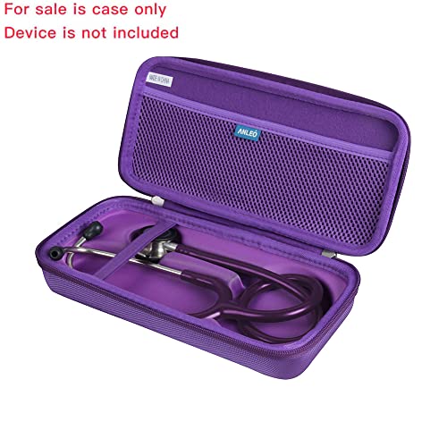 Housse stéthoscope 3M Littmann Classic III boîtier rigide violet de rangement