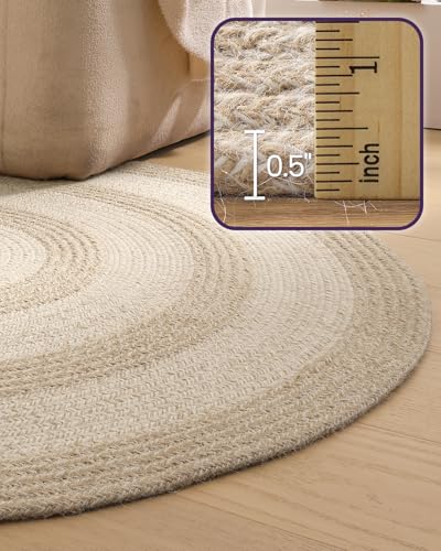 Tapete Ovalado Beige 5x8 Fibra Natural DEXI miniatura 4