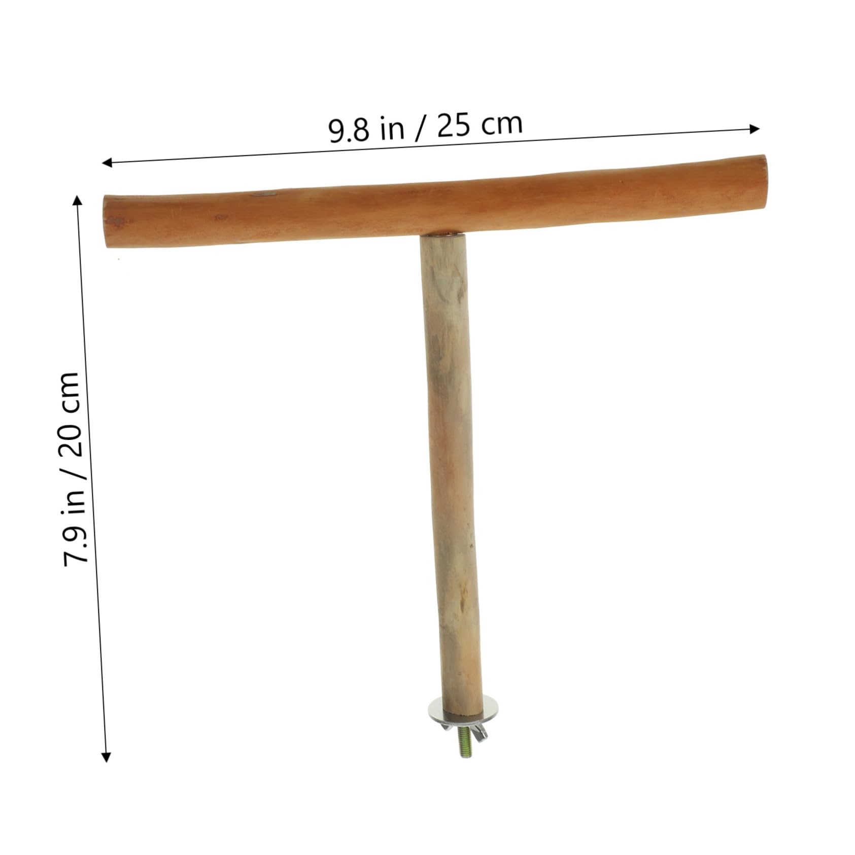Toyvian Wear Resistant T Shaped Bird Stick for Parrots and Cockatiels Household for Budgies and Lovebirds Promotes Foot Exercise and Natural Beak Care