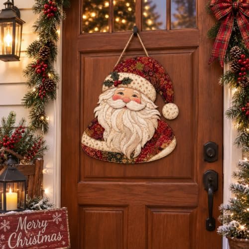 Christmas Patchwork Fabric DIY Decor Kit, Xmas Holiday Patchwork Sewing Kit - 2