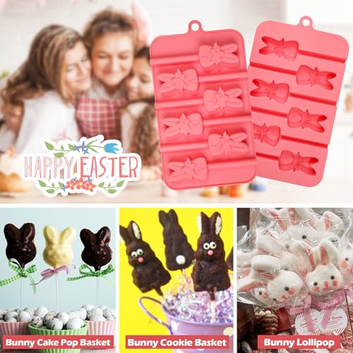 Moule à sucettes lapin silicone pour réussir vos chocolats maison sans cassure - 3