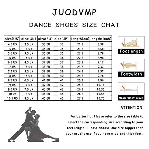 JUODVMP Buty do tańca towarzyskiego ze strasu damskie buty do tańca latynoskiego salsa bachata performance buty do tańca zamszowa podeszwa model QJW6232