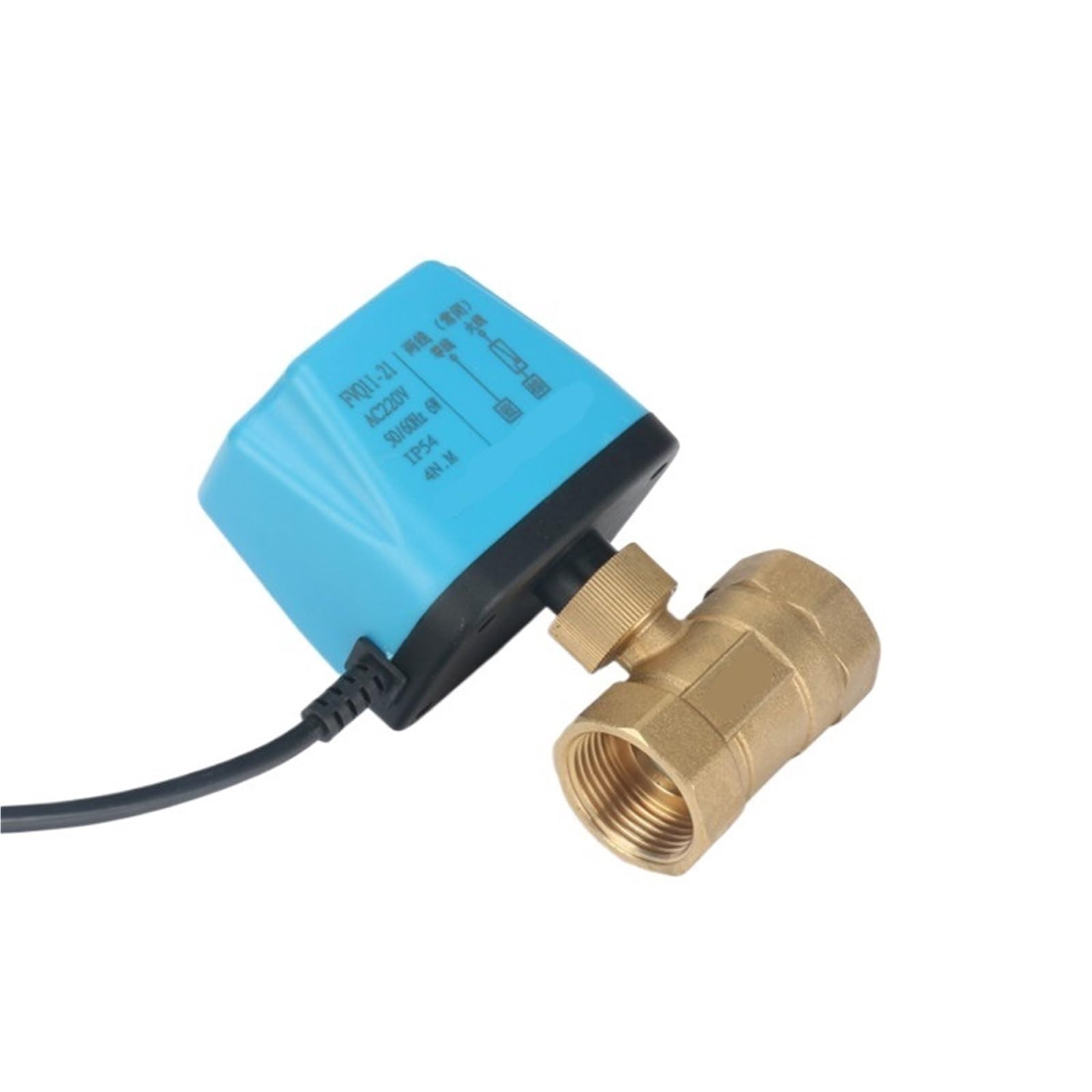 Valvola a sfera da 1/2" 3/4" 1" 2" AC220V DC12V DC24V Valvola a sfera in ottone a 2 fili normalmente chiusa Valvola a sfera motorizzata(2",24VDC_NORMALLY OPEN)