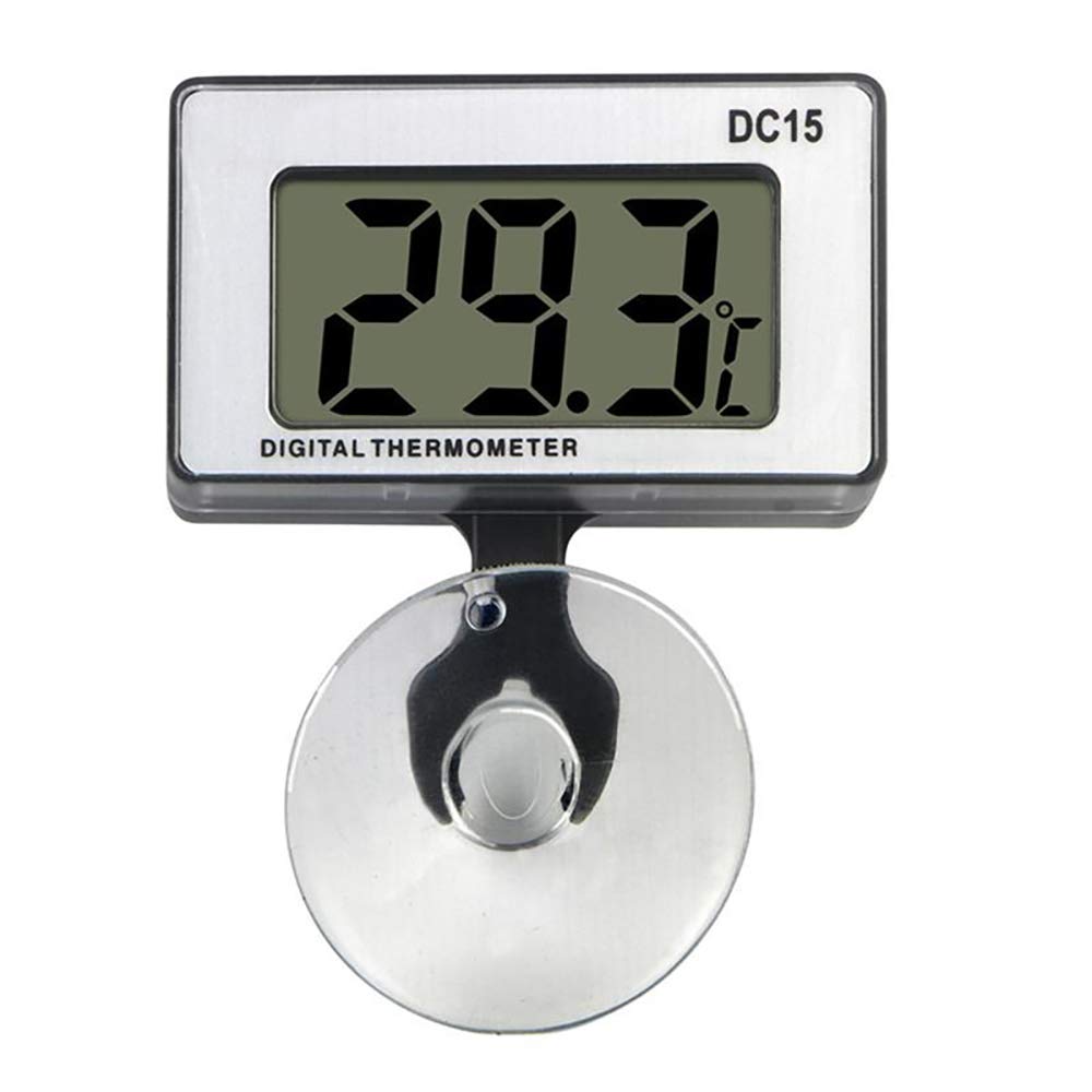Gellvann Termómetro Digital para Acuario Sumergible con Ventosa Termómetro Digital para Acuario con Tanque de Peces LCD Impermeable para Tropical y Marino