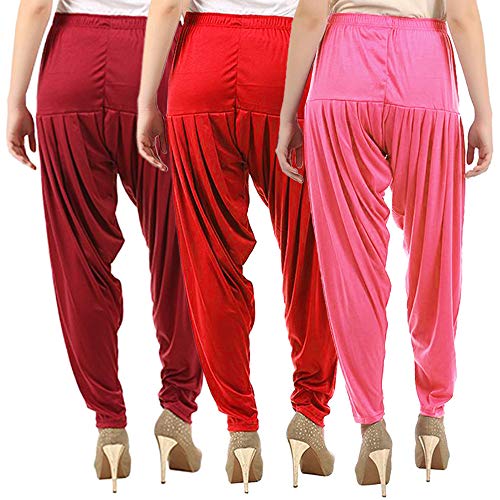 Image of Buy That Trendz Patiala Salwar for Women Relaxed Fit Viscose Patiyala Salwar Harem Bottom Pants