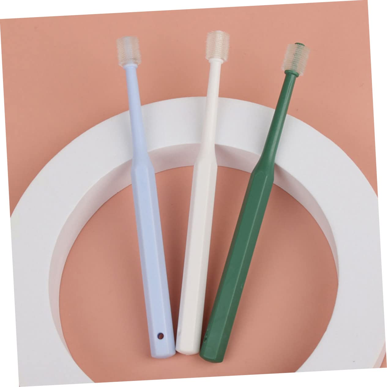 INOOMP 12pièces Brosse à Dents Pour Animaux De Brosses à Dents Ergonomiques Pour Chiens Et Chats Nettoyage Buccal Doux Et Poignée Antidérapante Soins Dentaires Pour Petits Animaux